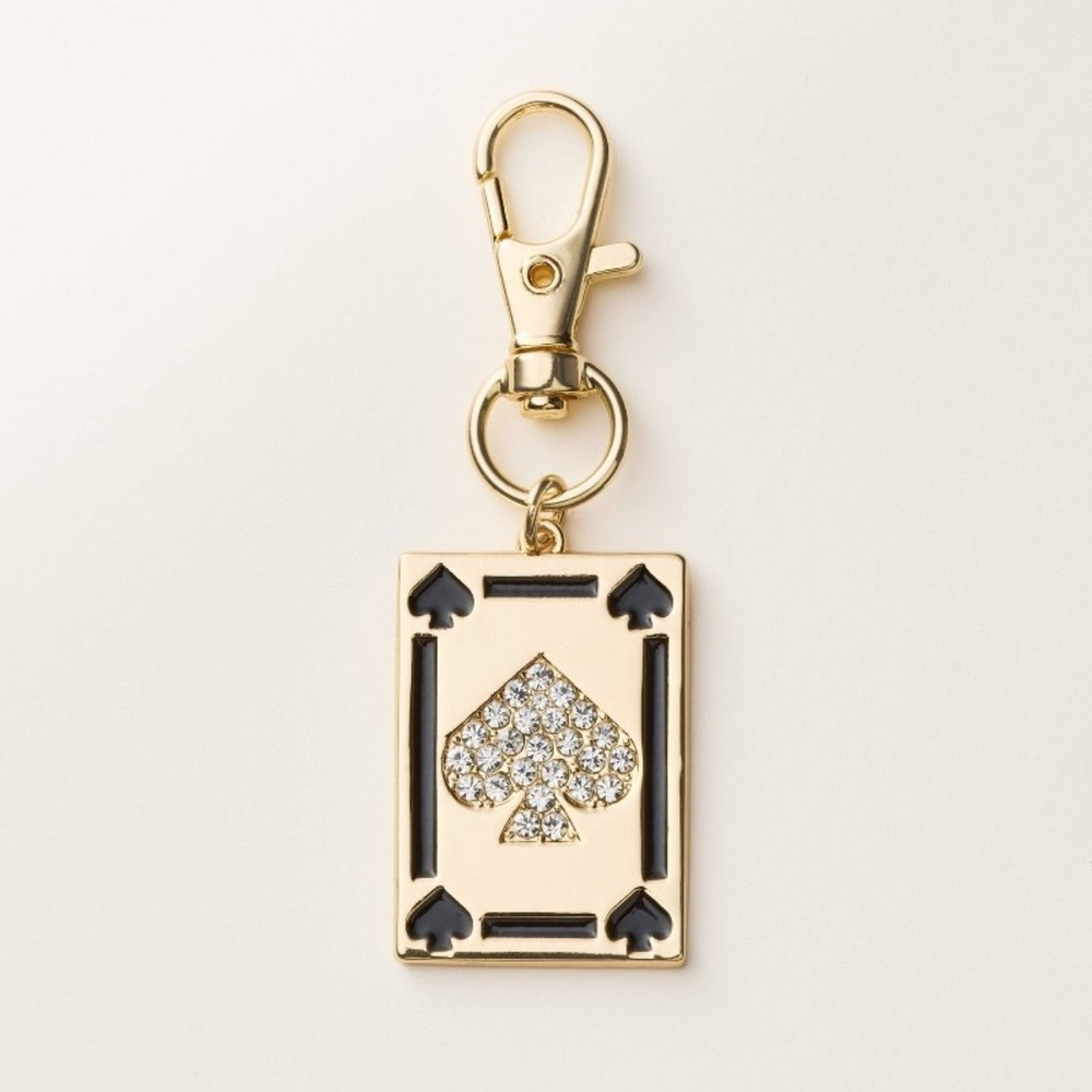 Kate Spade Gold and Black Spade Charm